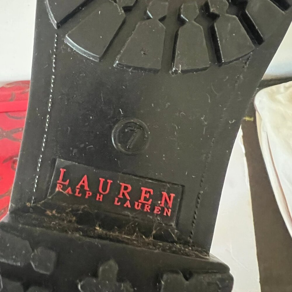 LAUREN BY RALPH LAUREN ROSSALYN EQUASTRIAN RAIN BOOTS SZ 7 US - Picture 8 of 8